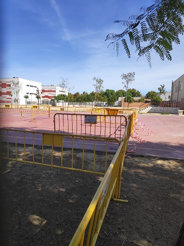 Vallas en el&nbsp;patio