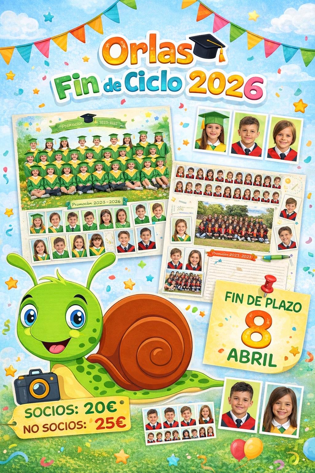 📸 ORLAS FIN DE CURSO – AMPA CARACOL&nbsp;📸